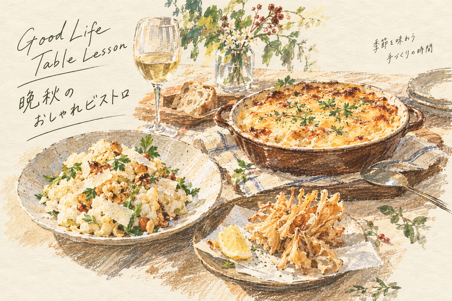 10月25日開催｜Good Life Table Lesson「晩秋のおしゃれビストロ」一般参加のご案内